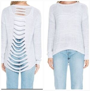 Stitches & Stripes Ollie Stitch Fitch Ladderback Grey Deconstructed Sweater XL